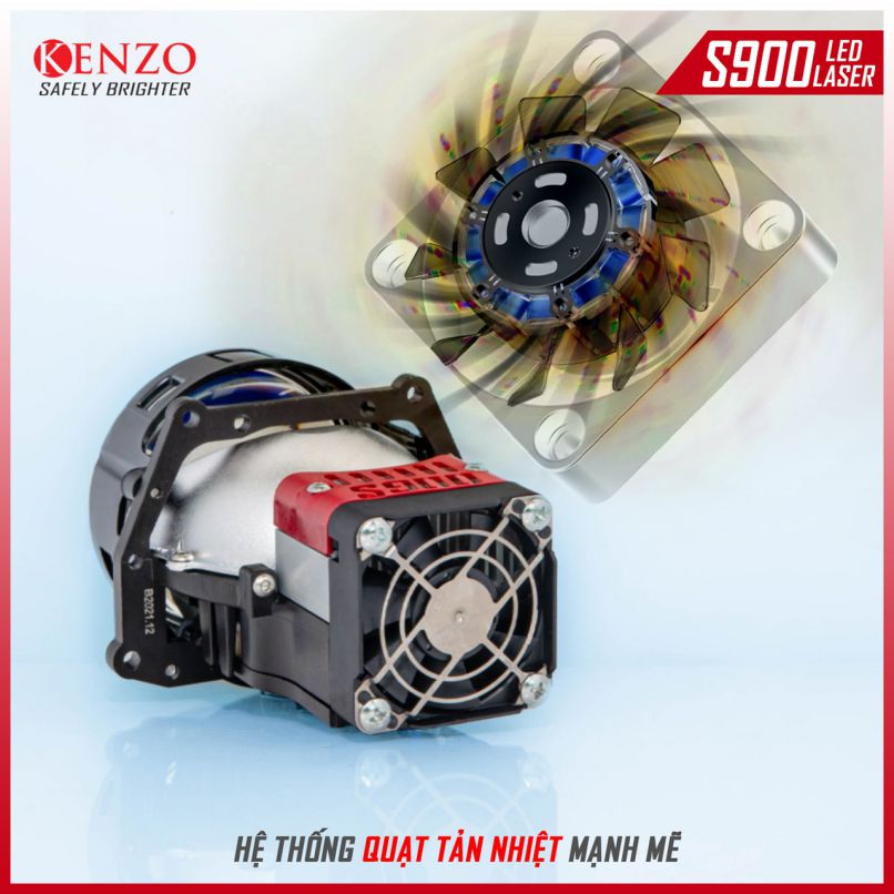 Quạt tản nhiệt của Bi Led Laser Kenzo S900