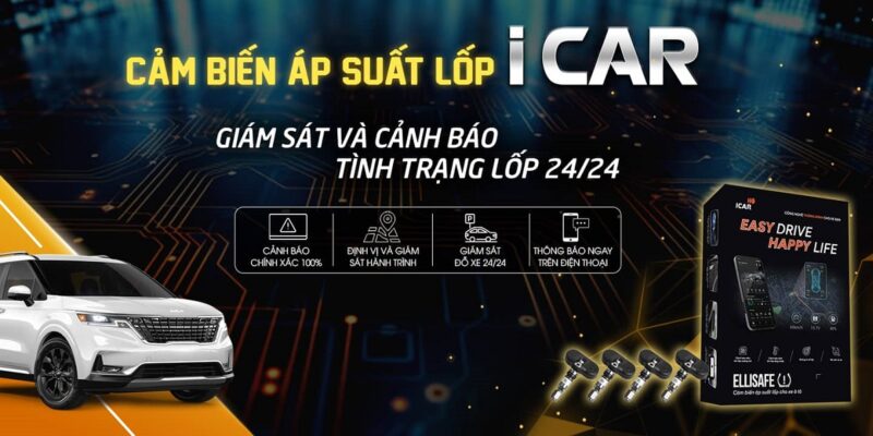 Cảm biến áp suất lốp ICAR Ellisafe I3H cho xe Hyundai Creta 2022 dễ dàng lắp đặt