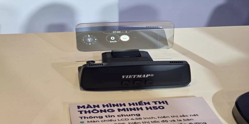 Vietmap HUD H50 của xe điện hiển thị thông tin một cách trực quan